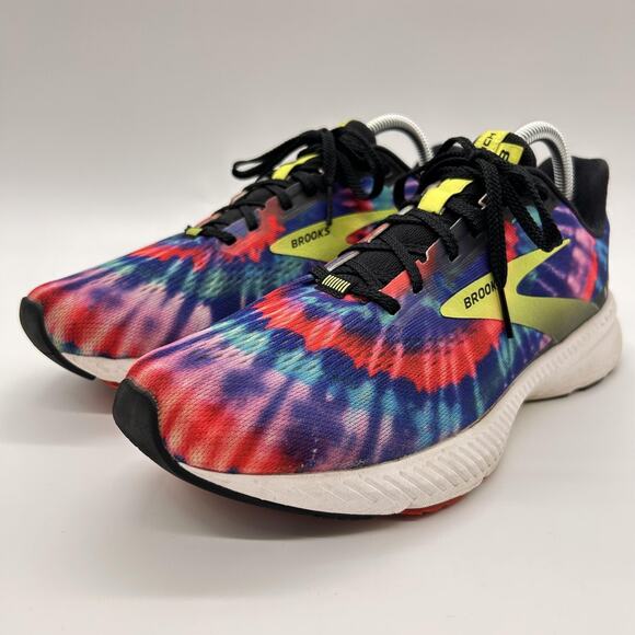 Brooks Launch 8 Shoes Women's Size 10 Tie Dye Running Athletic Sneakers Colorful - Picture 5 of 11
